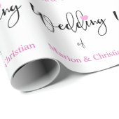 Cadeau Papier Mariage personnalisé (Coin rond)