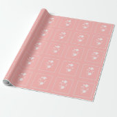 Cadeau Papier Mariage Rose corail (Déroulé)