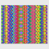 Cadeau Papier mexicain Festif à gravure imprimée, brillan (Plat)