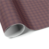 CADEAU PAPIER MODERNE DE WRAPPER ROSE BROWN PROFOND (Coin rond)