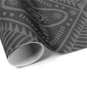 Cadeau Papier moderne Tribal African Wrapper (Coin rond)