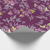 Cadeau Papier Motif à aquarelle violet (Coin)