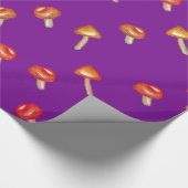 Cadeau Papier Motif à enveloppement de champignons (Coin)