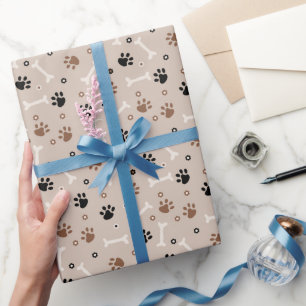 Cadeau Papier motif à envelopper pour chien mignon