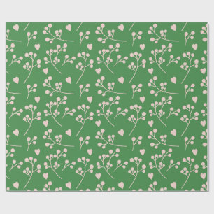 Cadeau Papier Motif à feuille de fleurs