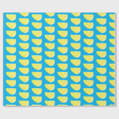 Cadeau Papier Motif à lessive citron (Plat)