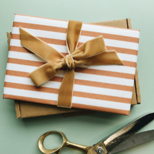Cadeau Papier Motif à rayures or