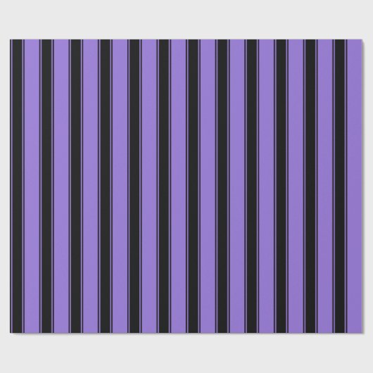 Cadeau Papier Motif à rayures violettes et noires (Plat)