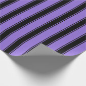 Cadeau Papier Motif à rayures violettes et noires (Coin)