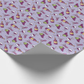 Cadeau Papier Motif à vin rouge (Coin)
