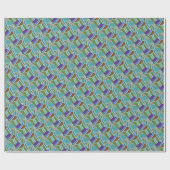 Cadeau Papier Motif Abstrait (Plat)