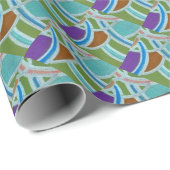 Cadeau Papier Motif Abstrait (Coin rond)