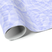 Cadeau Papier Motif Abstrait bleu clair (Coin rond)