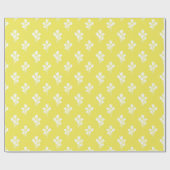 Cadeau Papier Motif Abstrait jaune (Plat)