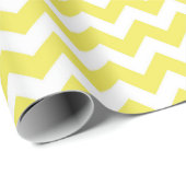 Cadeau Papier Motif Abstrait jaune (Coin rond)