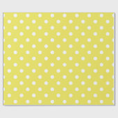 Cadeau Papier Motif Abstrait jaune (Plat)