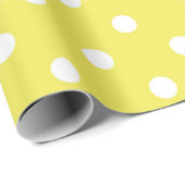 Cadeau Papier Motif Abstrait jaune (Coin rond)