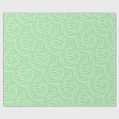 Cadeau Papier Motif Abstrait Mint vert (Plat)