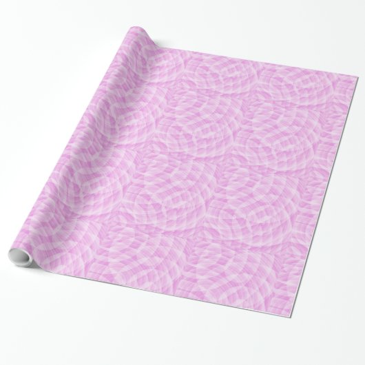 Cadeau Papier Motif Abstrait rose clair (Déroulé)