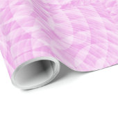 Cadeau Papier Motif Abstrait rose clair (Coin rond)