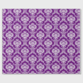 Cadeau Papier Motif Abstrait Violet (Plat)