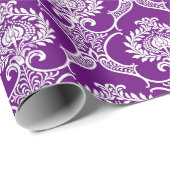 Cadeau Papier Motif Abstrait Violet (Coin rond)