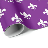 Cadeau Papier Motif Abstrait Violet (Coin rond)