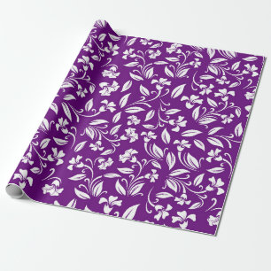 Cadeau Papier Motif Abstrait Violet