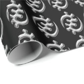 Cadeau Papier Motif Adinkra (Coin rond)