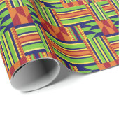 Cadeau Papier Motif africain (Coin rond)