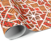 Cadeau Papier Motif africain (Coin rond)