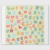 Cadeau Papier Motif Alphabet (Plat)