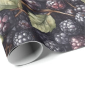 Cadeau Papier Motif Blackberry (Coin rond)
