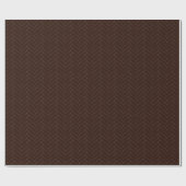 Cadeau Papier Motif Brown Herringbone classique (Plat)
