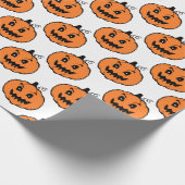 Cadeau Papier Motif Citrouille Halloween Horror (Coin)