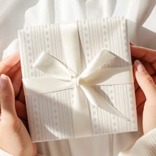 Cadeau Papier Motif couleur beige neutre