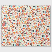 Cadeau Papier Motif d'automne (Plat)