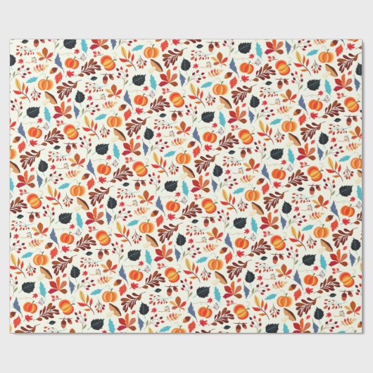 Cadeau Papier Motif d'automne (Plat)