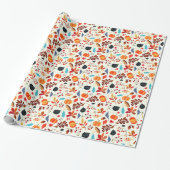 Cadeau Papier Motif d'automne (Déroulé)