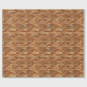 Cadeau Papier Motif de brique (Plat)