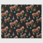 Cadeau Papier Motif de Noël occidental (Plat)