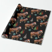 Cadeau Papier Motif de Noël occidental (Déroulé)