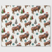 Cadeau Papier Motif de Noël occidental (Plat)