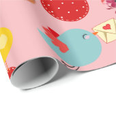 Cadeau Papier Motif de Pâques (Coin rond)