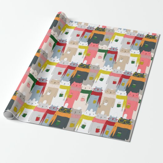 Cadeau Papier Motif d'écorce (Déroulé)