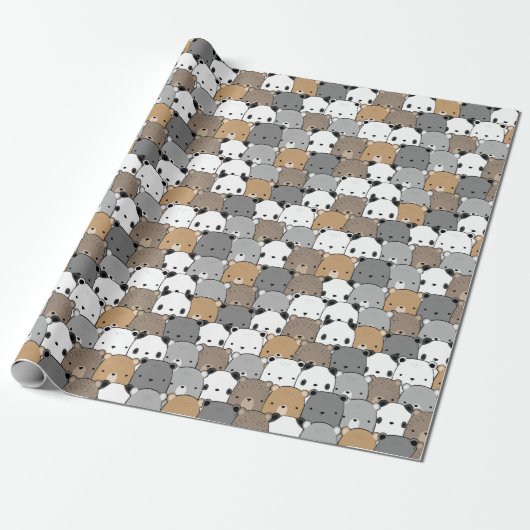 Cadeau Papier Motif d'écorce (Déroulé)