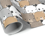 Cadeau Papier Motif d'écorce (Coin rond)