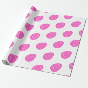 Cadeau Papier Motif d'écorce d'Oeuf de Pâques rose