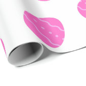 Cadeau Papier Motif d'écorce d'Oeuf de Pâques rose (Coin rond)