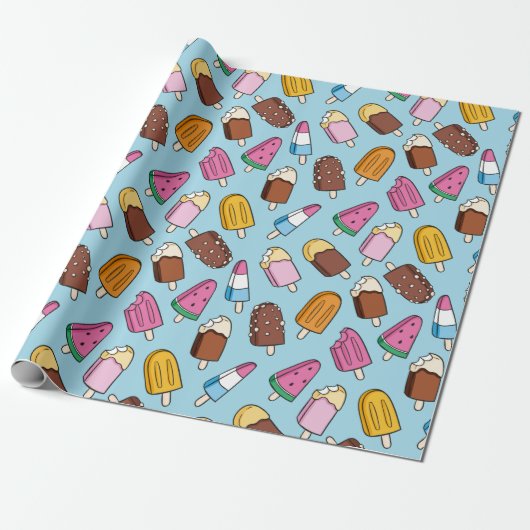 Cadeau Papier Motif d'été (Déroulé)